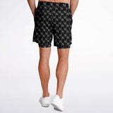 CHECKMATE 47PRINT 2-IN-1 SHORTS - BLACK