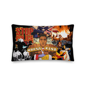 **CITY ON FIRE** Statement Pillow - W.O.R.S.T!Kind Global